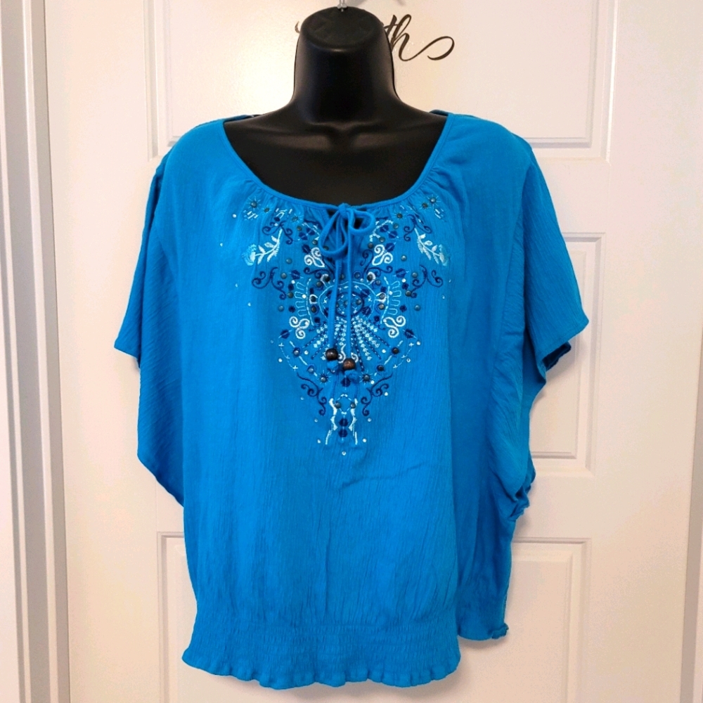 Gorgeous Style&Co bright blue blouse.